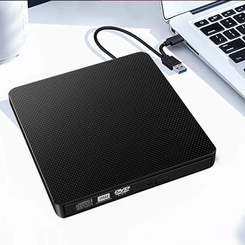 Miniatura 2 de Grabador externo portátil de CD y DVD, YMY 2 en 1 USB3.0 y grabadora de CDDVD tipo C para Windows Linux Mac OS, compatible con Dell XPS, Asus,