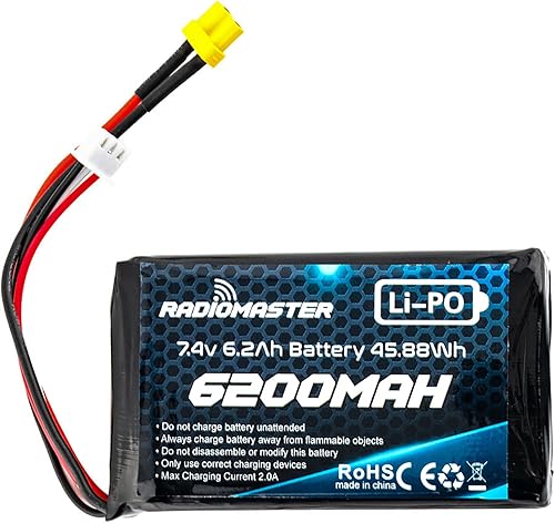 SPEEDY BEE Radiomaster 2S 7.4V 6200mAh Lipo Batería para RadioMaster Boxer Radio y TX16S Series Radio Transmisor de Radio de la tienda