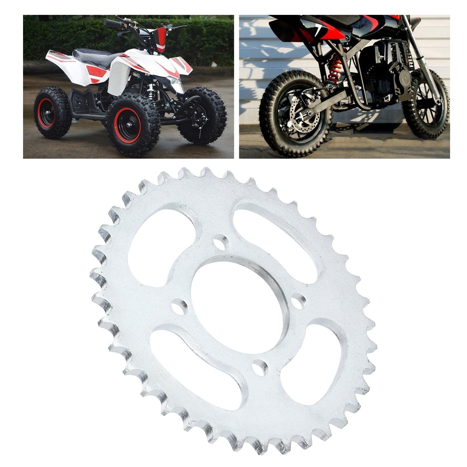 Pignon Arrière à Chaîne 37 Dents 428, pour Pit Trail Quad Dirt Bike ATV 110