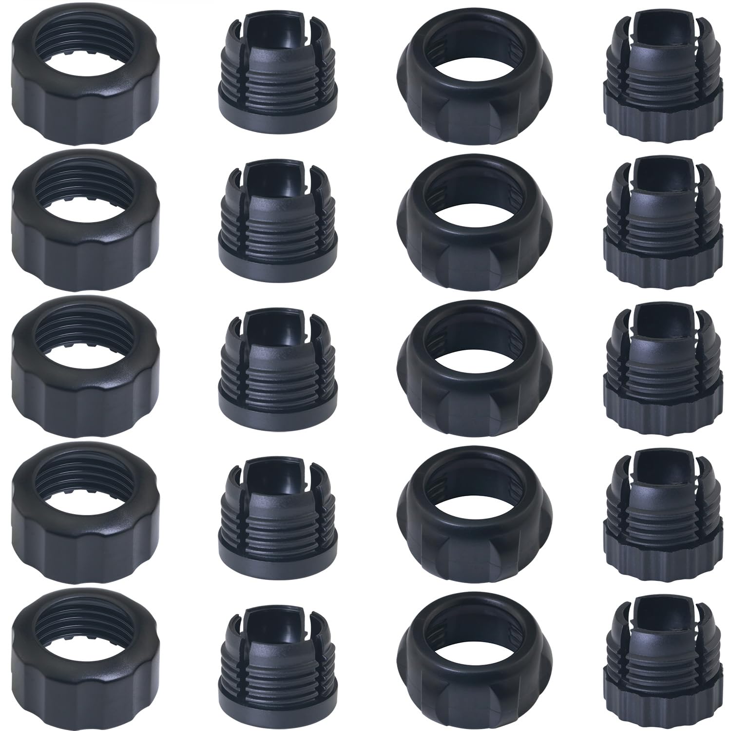 10 Sets Ball Joint Mounting Socket 17mm/18mm Mobile Phone Holder Car Gravity Mount Accessory with Threaded Screw Fixing Nut Air Outlet Fixing Clip Nut Base Holder