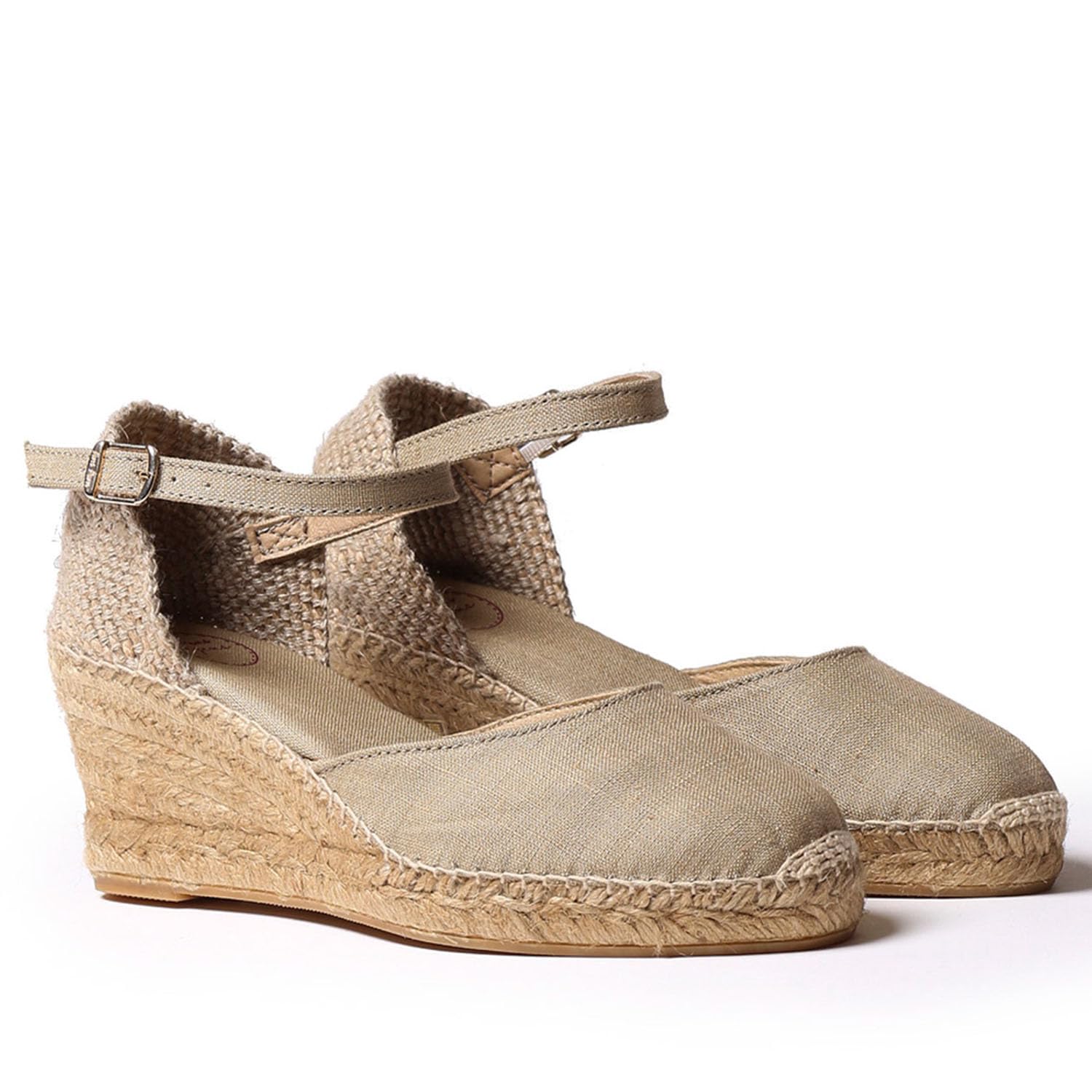Toni Pons CALDES - Espadrillas con Zeppa da Donna Vegan realizzate in Lino.
