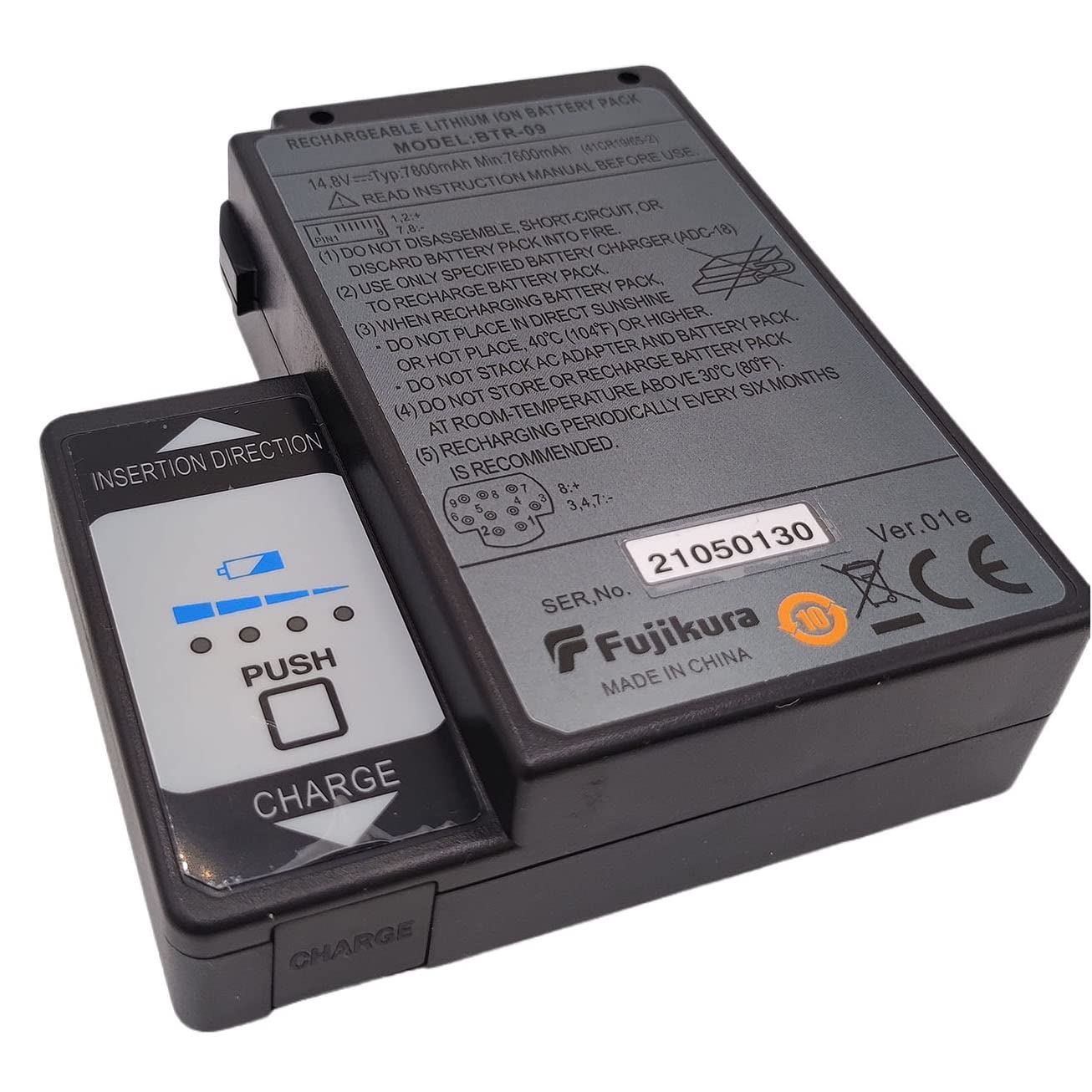 LITKEQ BTR-09 Battery 14.8V 7800mAh with Charger Replace for BTR-09 Fujikura Fusion Splicer 19S 70S 80S FSM-70S, FSM-80S, FSM-70S+,FSM-70R