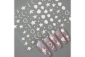 Meilinds 5D Seashell Nail Stickers: Embellish Your Nails with Summery Charm