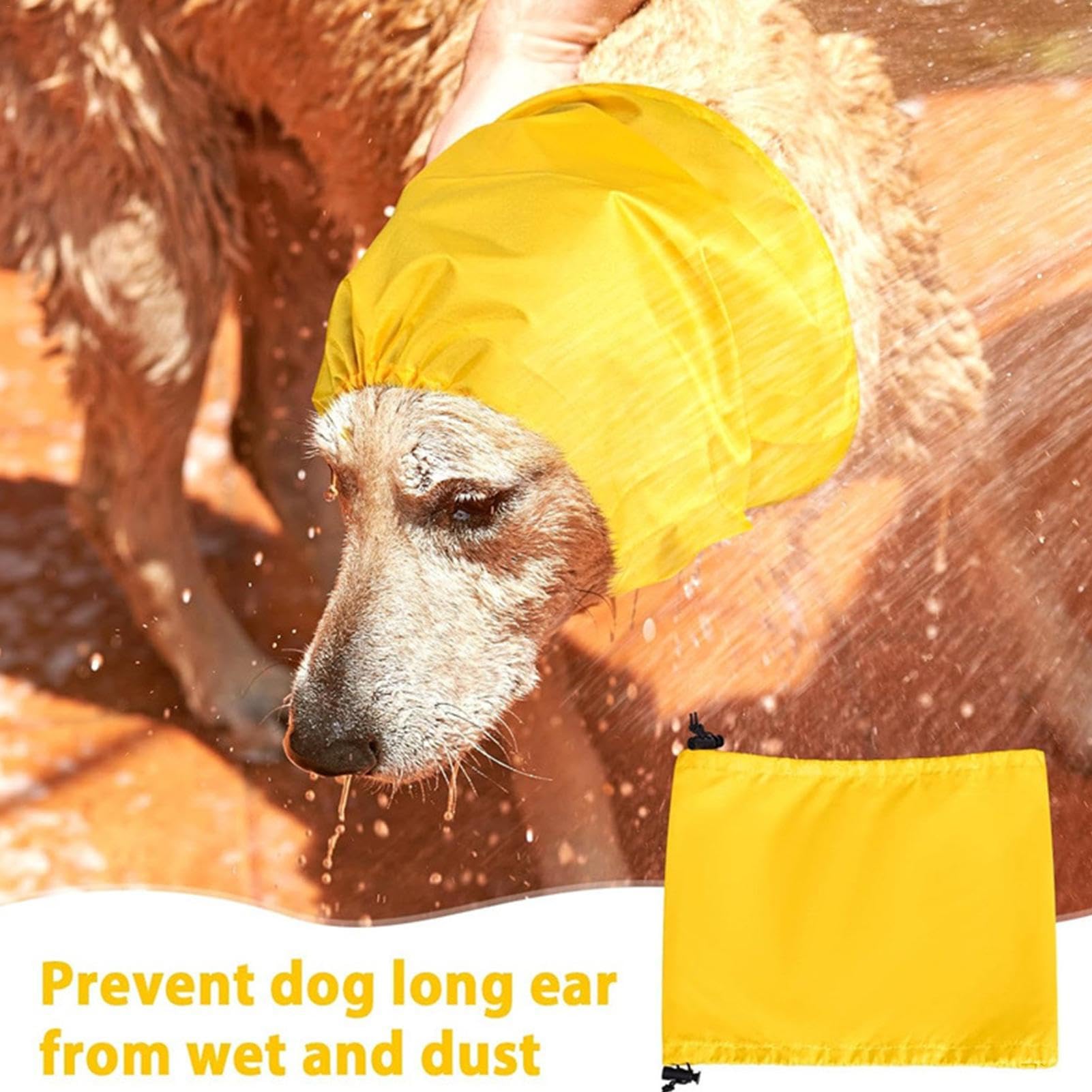 Cache-Oreilles Natation Pour Chien - Imperméable Réglable - Protection Contre L'Eau Et Le Bruit - Tailles S/M/L - 6