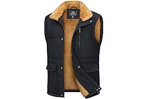 Warm and Stylish: Magcomsen Men's Quilted Winter Vest with Fleece Lining