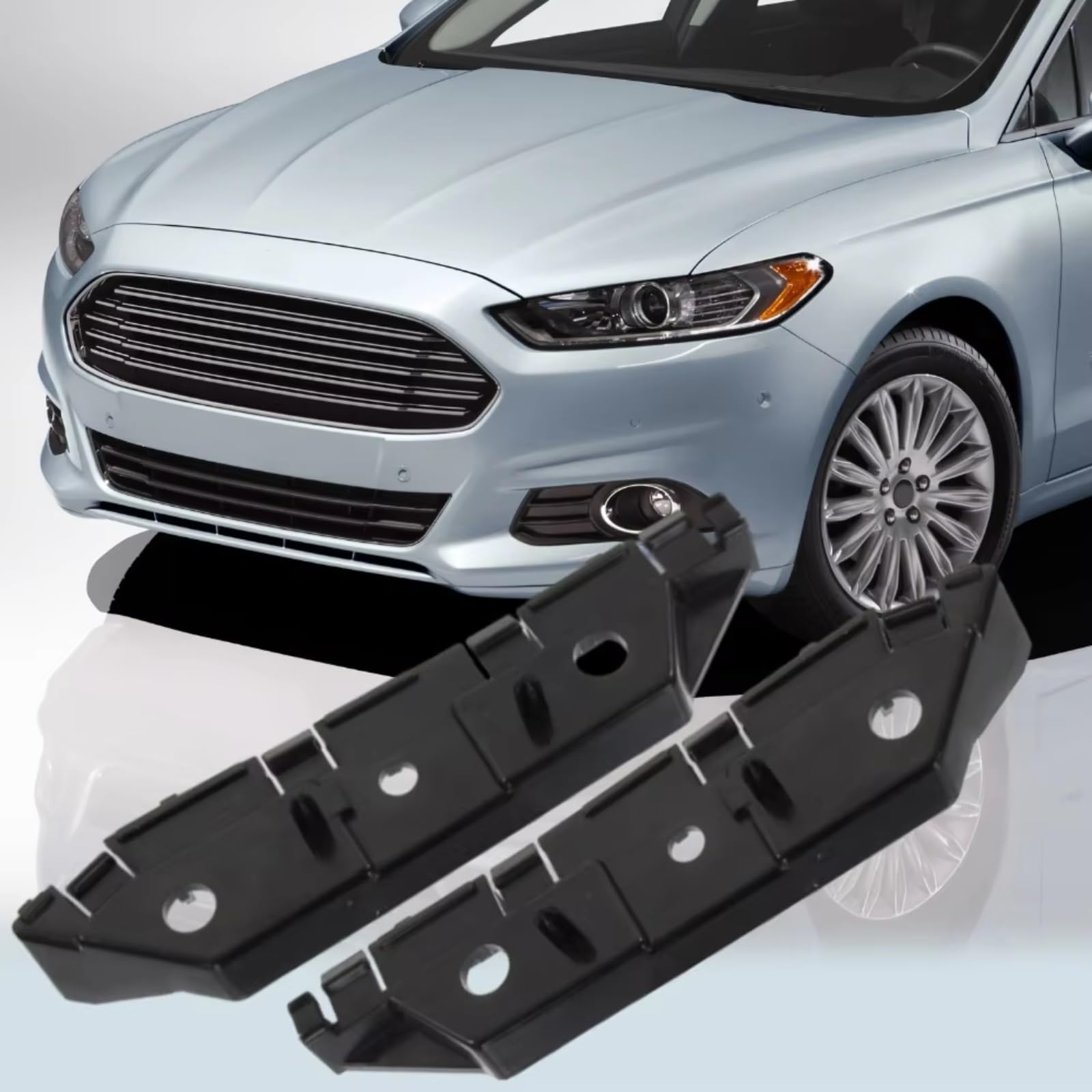Support Pare-chocs 2pcs Parechocs Avant Pour Support Reteneur DS7Z17C947A DS7Z17C947B Compatible Avec Ford Pour Fusion 2013 2014 2015 2016