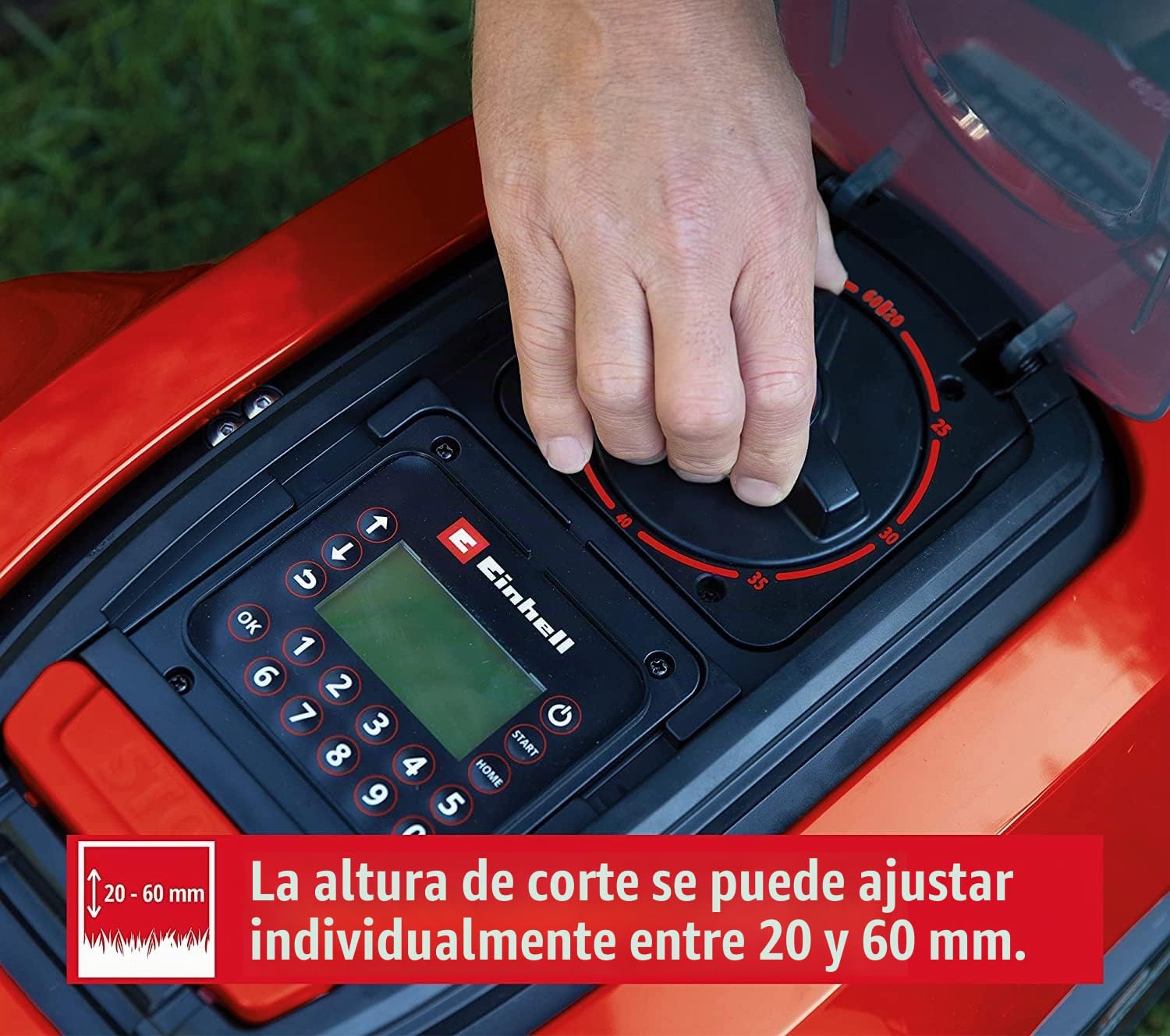 Einhell Power X-Change - Cortacésped robótico de 18 V con estación de Carga para césped de hasta 1200 m², Corte de césped multizona, Control de aplicación Bluetooth, Kit de Robot cortacésped FREELEXO