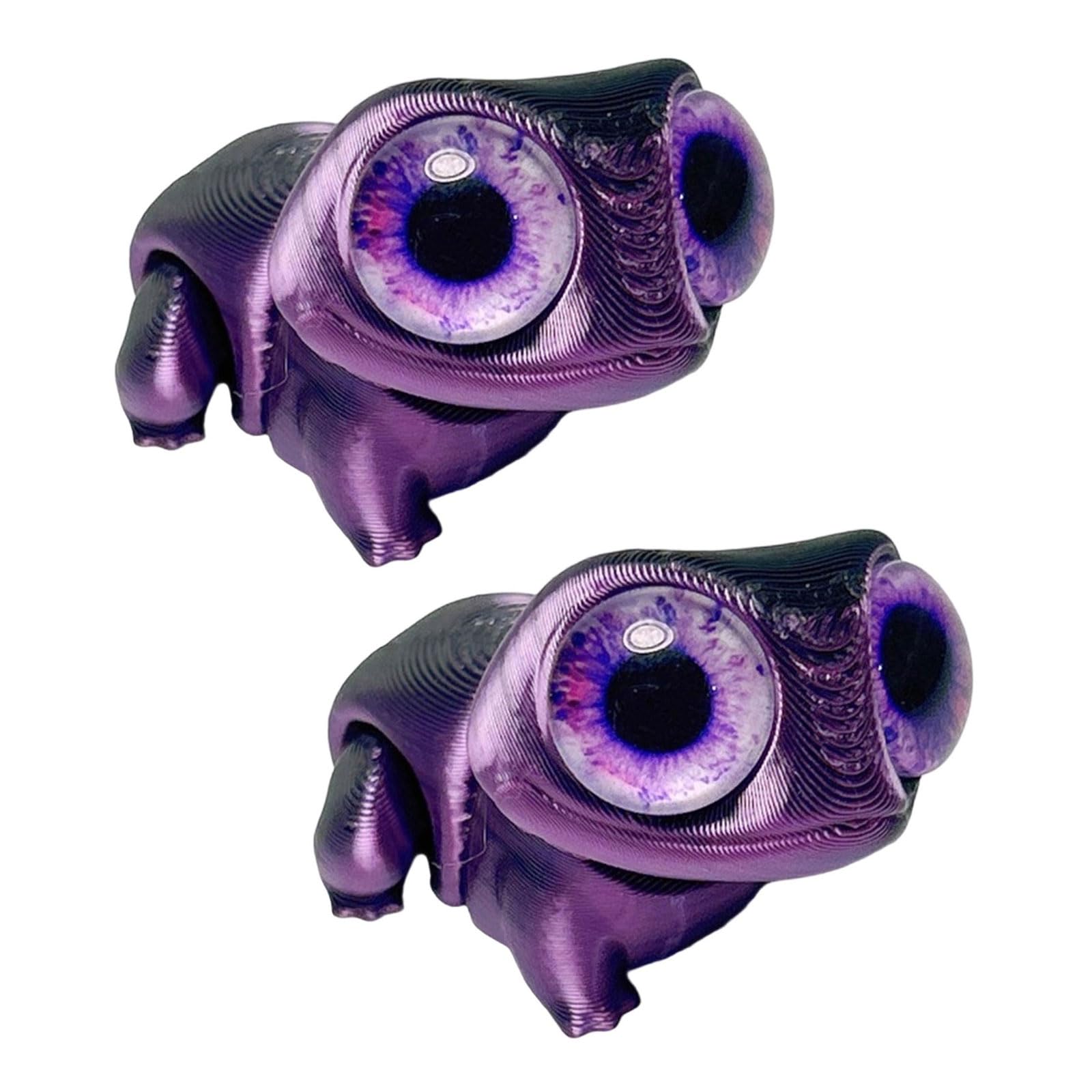 Big Eye Frogs Statue Movable Limb Printing Home Decoration Miniature Animal Home Decoration Frogs Sculpture