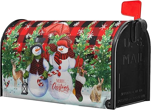 Miniatura 156 de Miaoquhe Funda magnética para buzón de 4 de julio, tamaño estándar de 18 x 21 pulgadas, diseño patriótico multicolor para decoración del hogar, 4