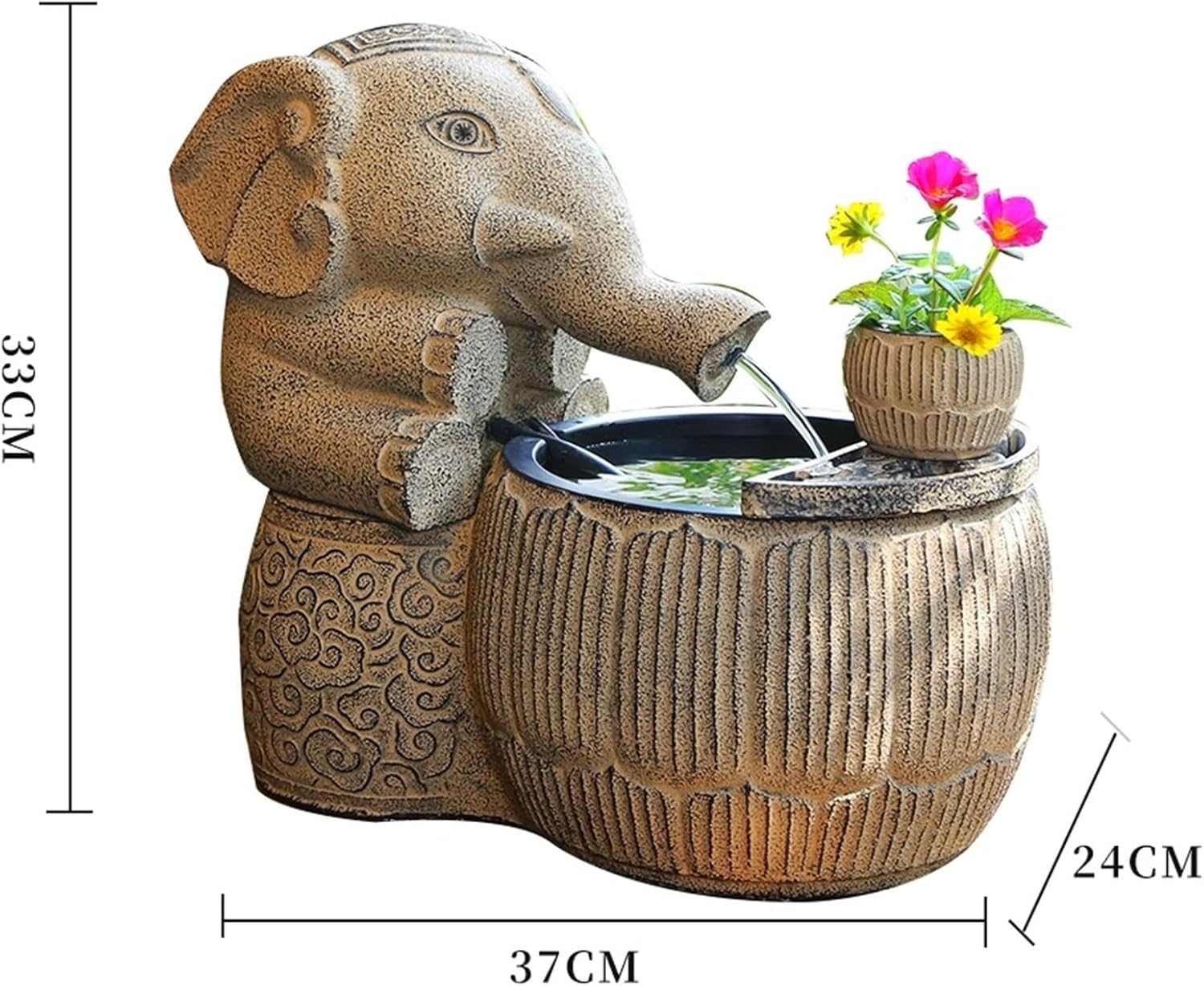 Modern New Chinese Household Living Room Water Decoration, Indoor Office Fountain, Courtyard Circulating Water Fish Tank Floor-Standing Fountains