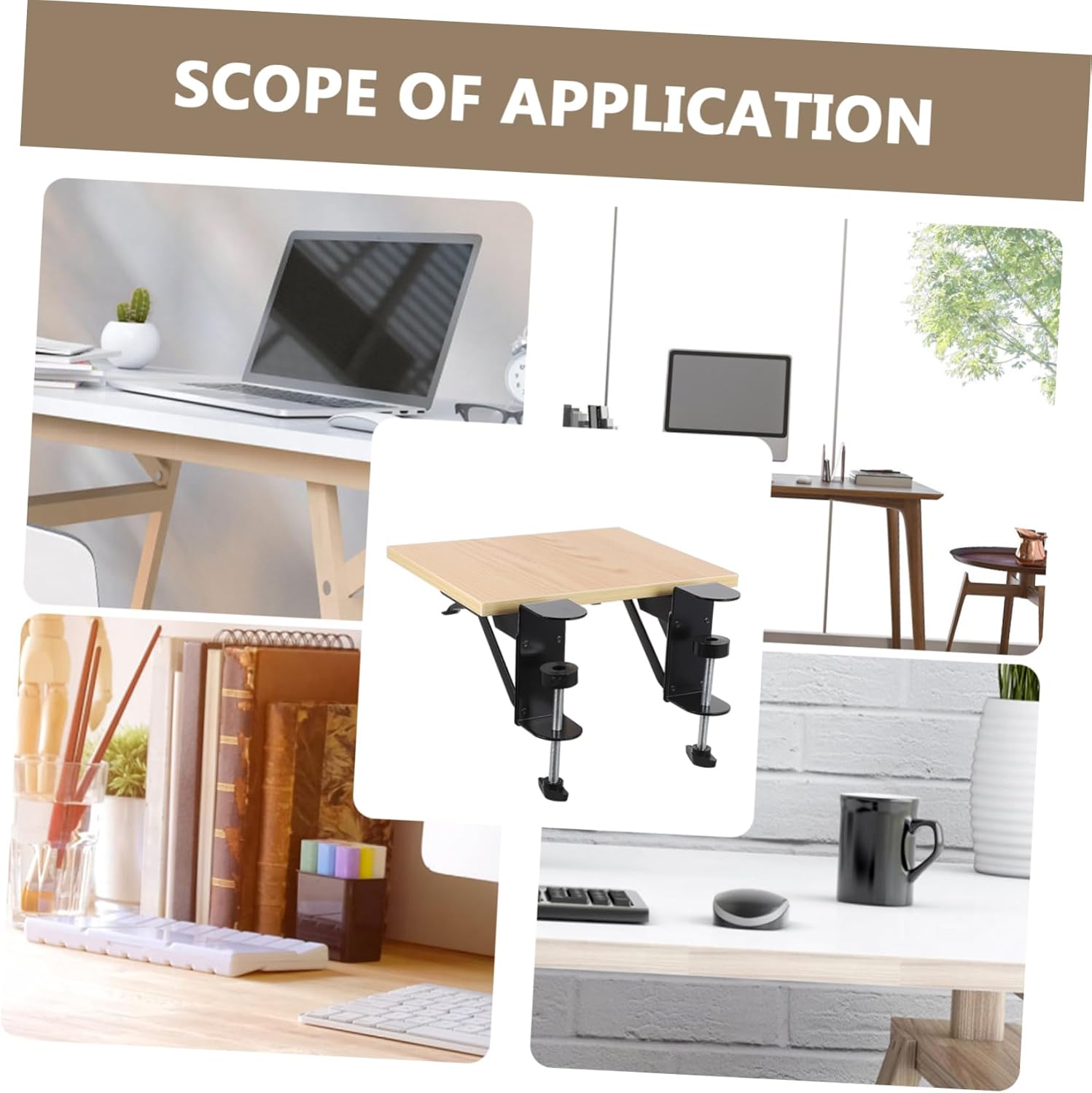 NUOBESTY Foldable Computer Arm Support Frame for Desktop Use Ergonomic Wrist Rest Elbow Relief and Easy to Install Random Color