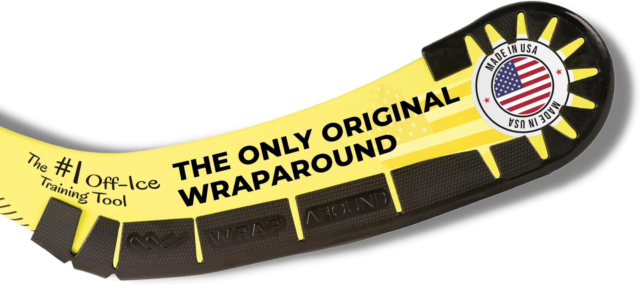 Wraparound Hockey Stick Blade Wrap Around Protector - Off Ice Training & Practice Aid - Black