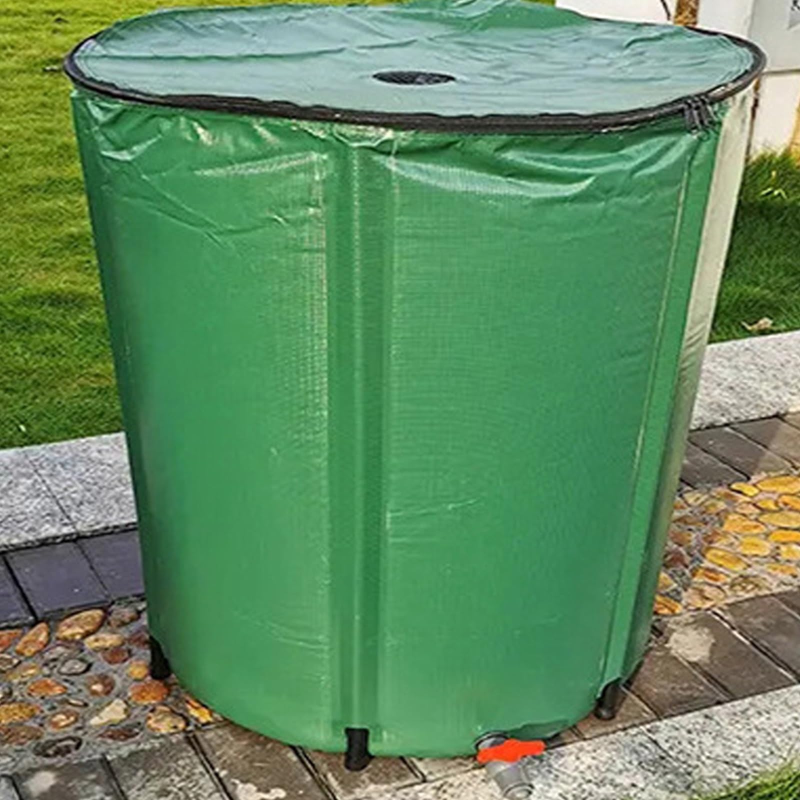 Beczka na deszczówkę, Składany do przechowywania, duża pojemność wody, przenośność, elastyczne użytkowanie(Black,100L)
