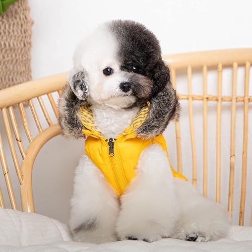 Miniatura 3 de Puppia Hollis Chaleco de Invierno para Perro - Amarillo - L