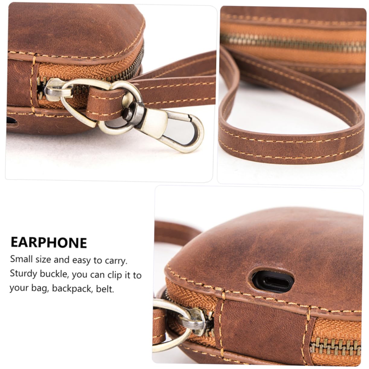 Funda Protectora De Cuero para Auriculares Compatible Profesionales Estuche para Auriculares