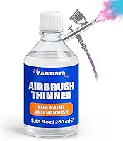 7 Artists Airbrush Thinner 250ml for Acrylic Paint - Flow Improver & Reducer for Clog-Free Spray, Pro Results