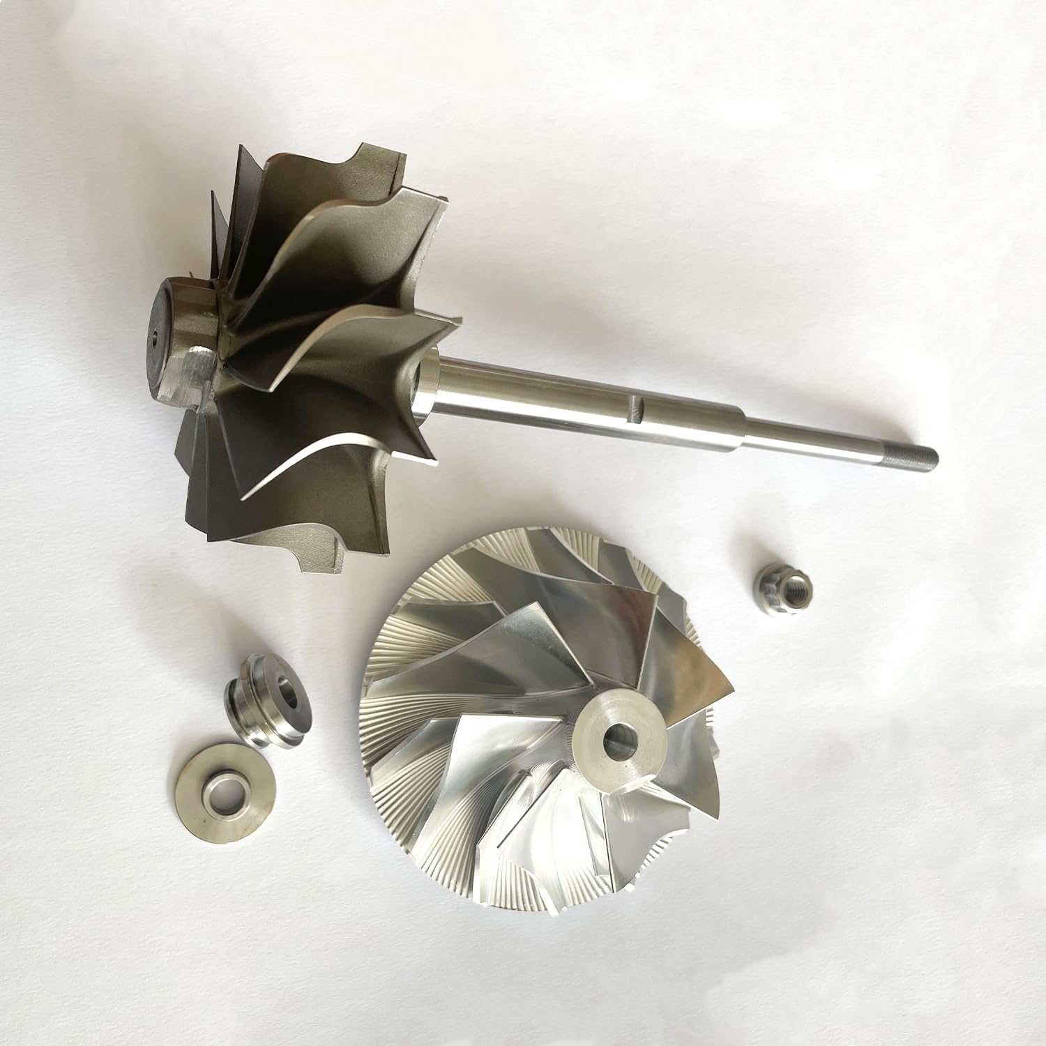 HE431V HE431VTi 4955462 4036847 UpgradeTurbo Billet Wheel Kit Compatible With Holset Turbocharger Fits for Cummins ISM 02 ISL ISM ISME QSM11 4955462RX 3778554 3781162