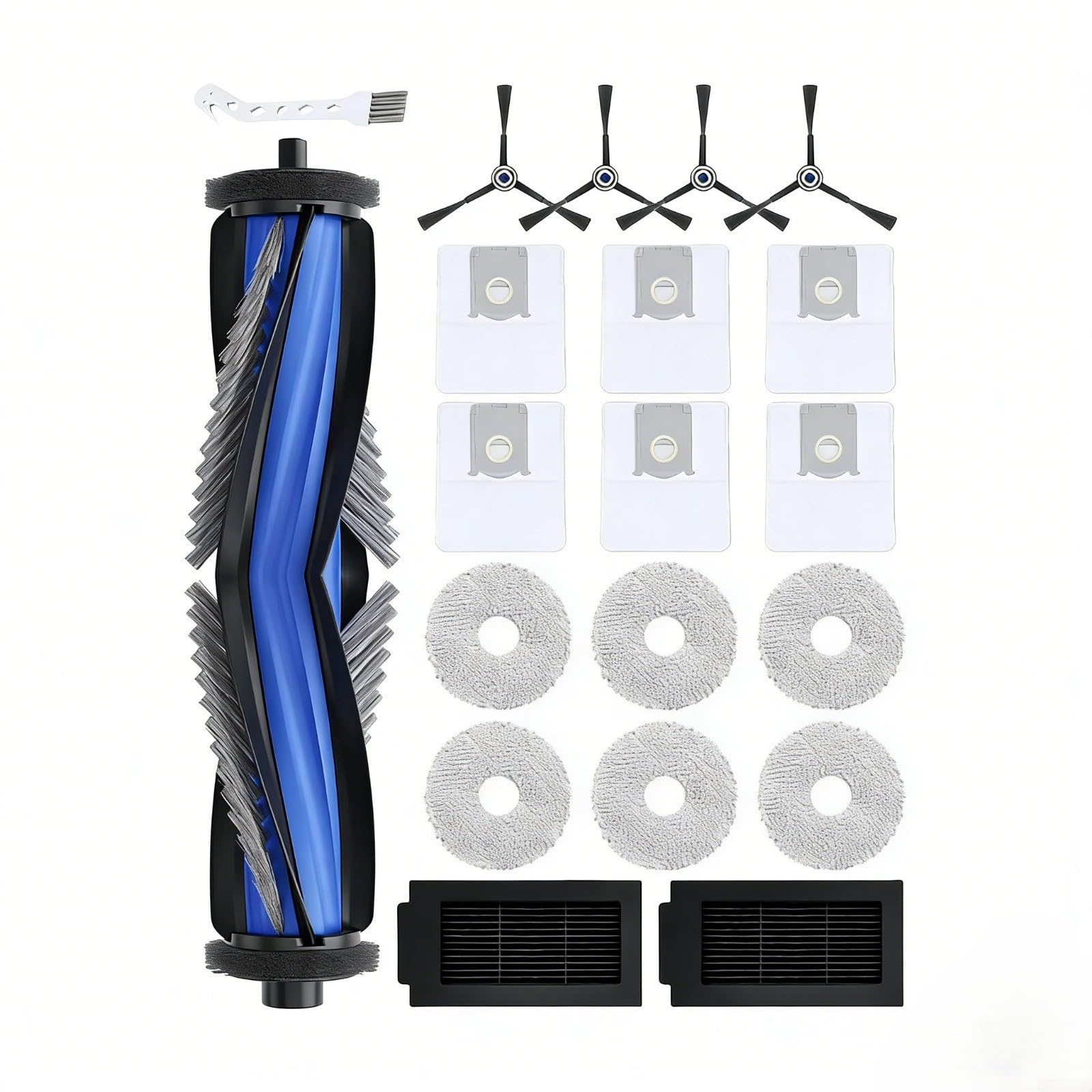 Lot de 19 accessoires pour Ecovacs Deebot T50 OmniPro avec brosses et sacs