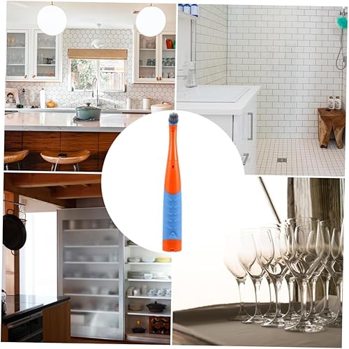 Miniatura 3 de Paquete de limpieza eléctrica depurador de cocina baño suave de plástico suave cepillo de lavado de platos fácil de limpiar