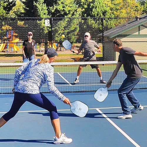 Miniatura 9 de Juego de 2 palas de pickleball, juego de pickleball aprobado por USAPA 2025, raquetas ligeras de fibra de vidrio para pickle ball paquete de 2, 2