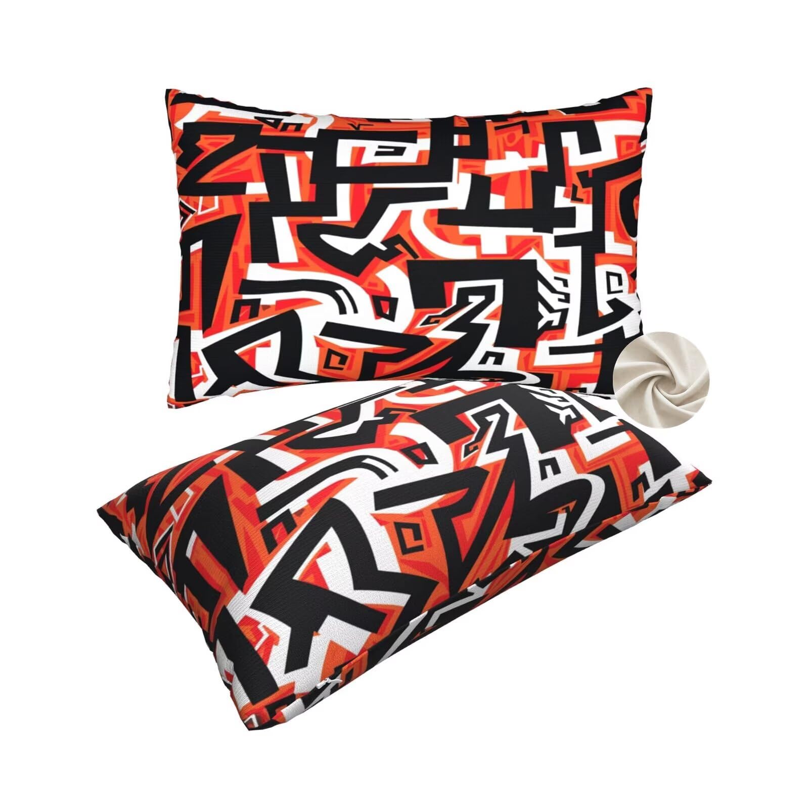 Coussin orange 50x80 cm pour dynamiser la deco de votre canape de salon