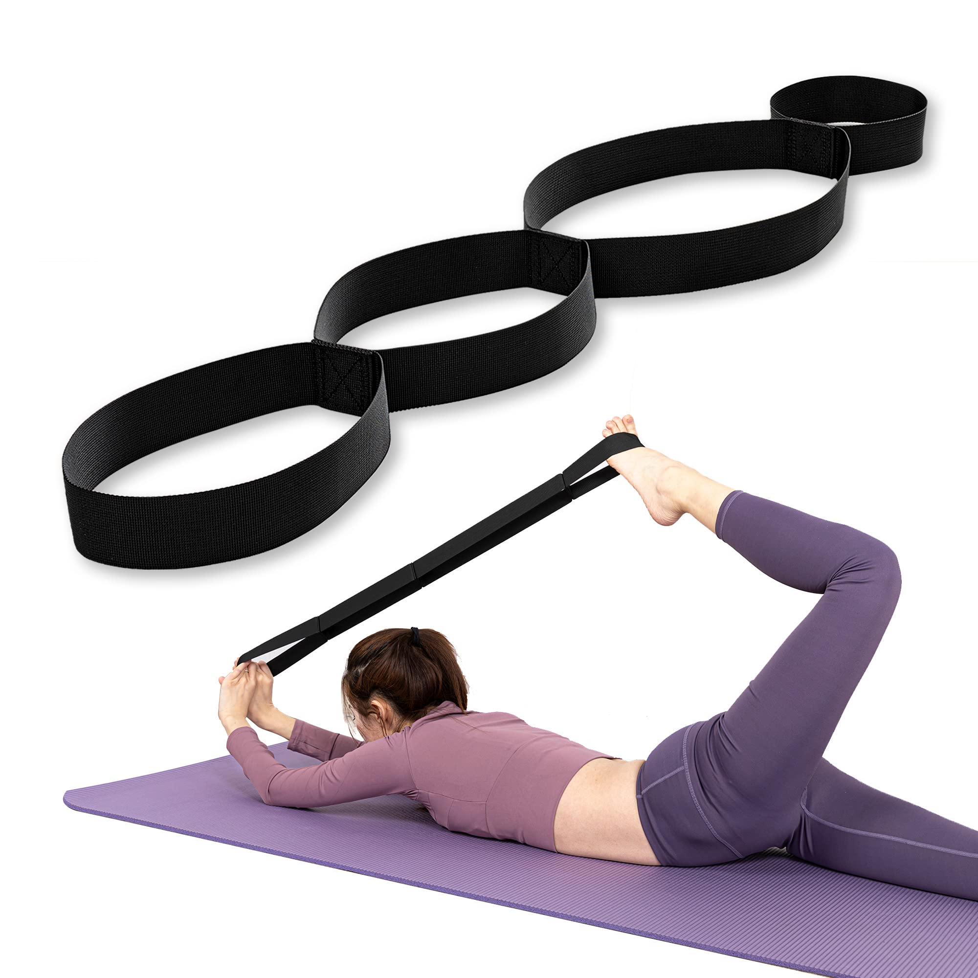 Loop/Stretch Band Stretching&Yoga Strap for Yoga Pilates&Fascia-image-46