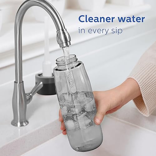 Miniatura 6 de Philips GoZero Everyday Filtered Water Bottle with Philips Everyday Water Filter, BPA-Free Tritan Plastic, Purify Tap Water Into Healthy Drinking