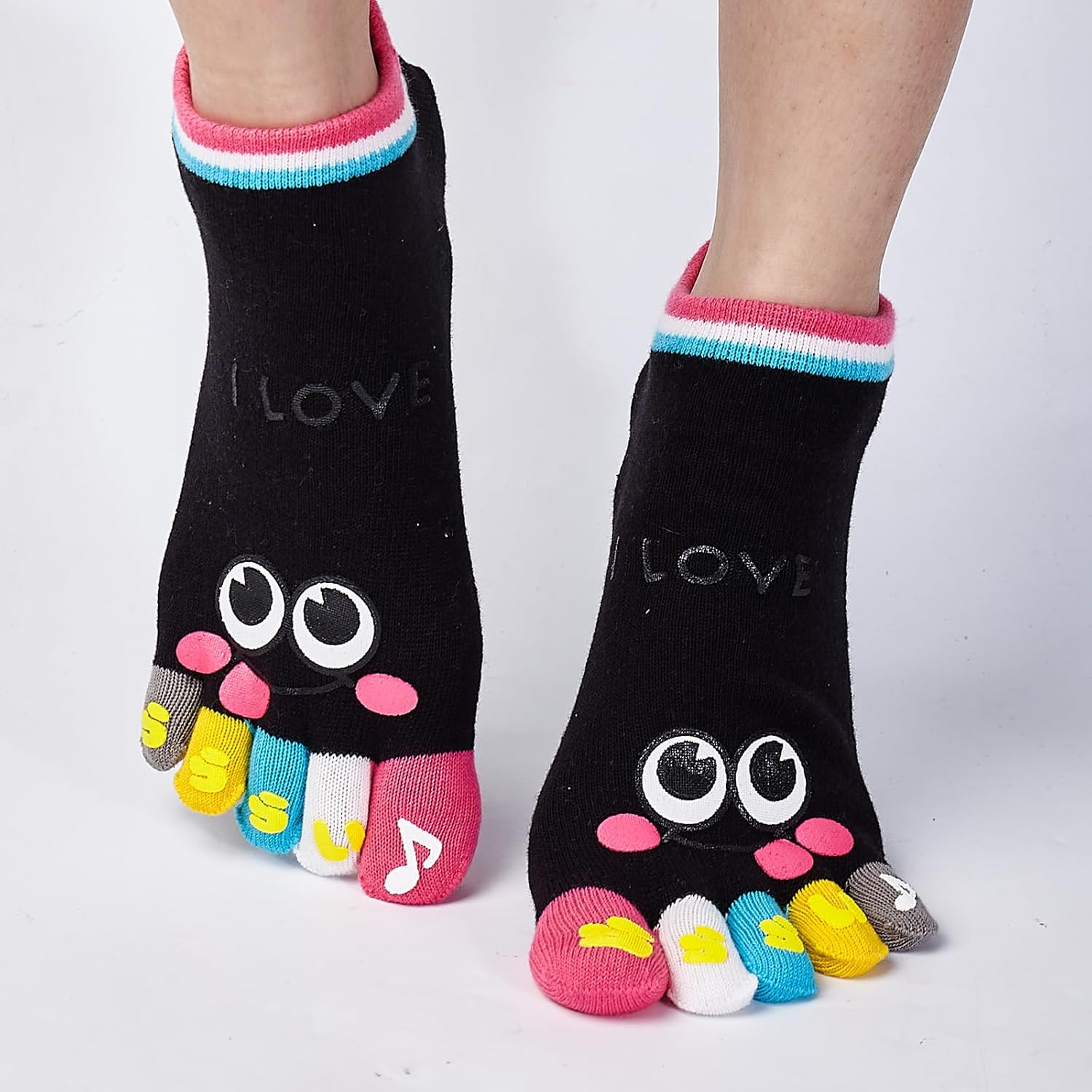 Toe Separated Socks Cotton Full Finger Toe Socks for Women And Kids Crazy socks - Image 2