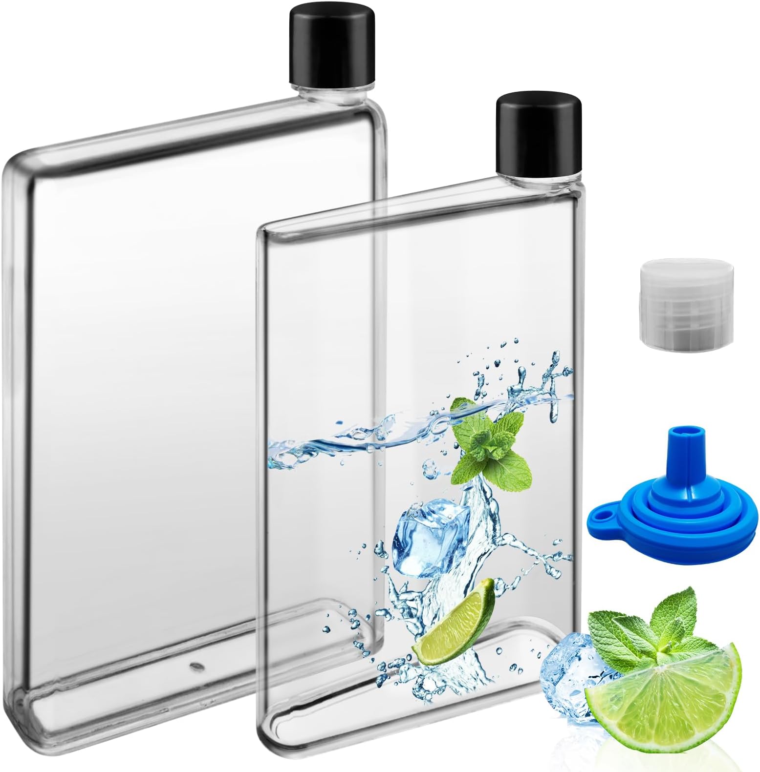 EHJRE 10x Lebkuchenmann Saftflaschen 500ml - Süße Getränkebehälter Mit Verschluss