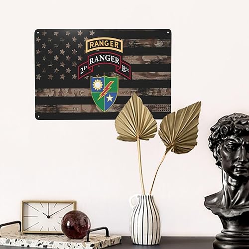 Miniatura 1 de Us retro 2nd ranger battalion Sign Funny Novelty Kitchen Bar Garage Home Decor Wall Art Tin Signs 8x12inch
