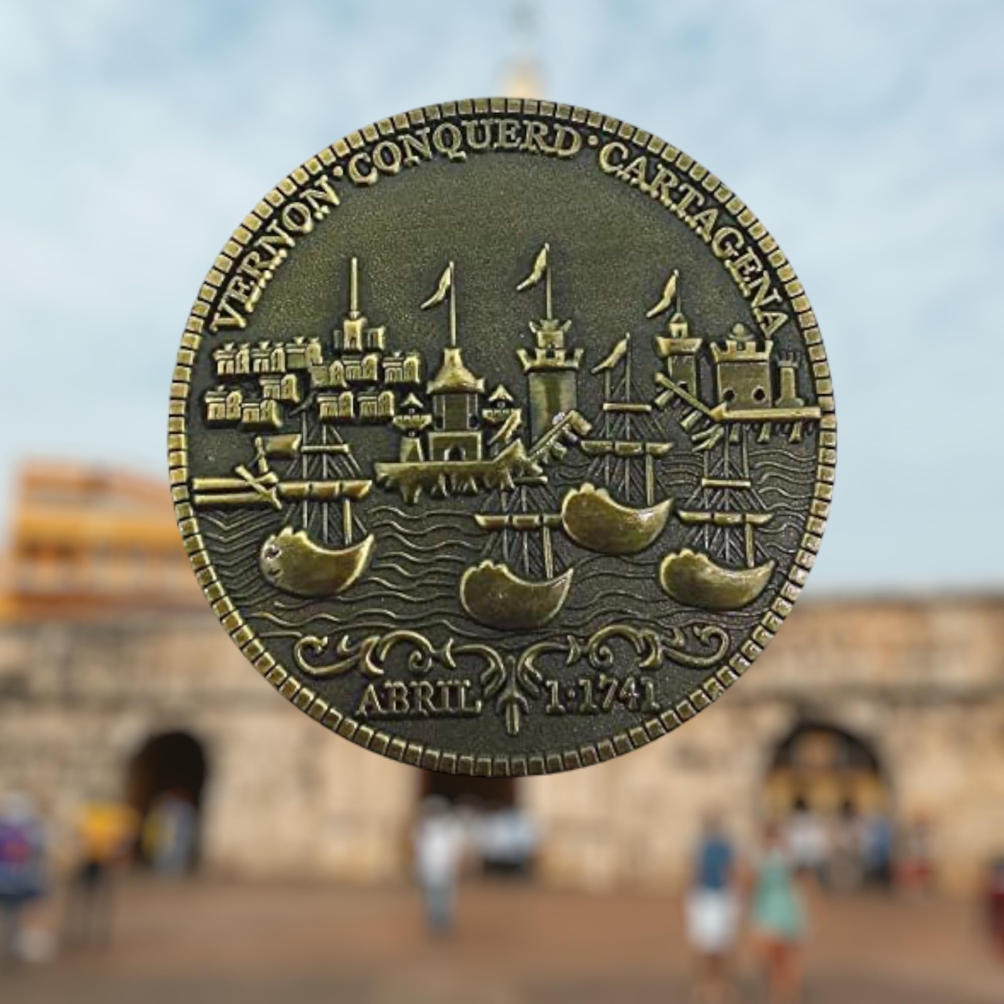 Moneda Blas de Lezo Replica Original 1741 | Monedas Coleccionables Únicas Para Regalos Exclusivos y Originales o Para Coleccionistas | Hobbies, Entretenimiento Para Todas Las Edades