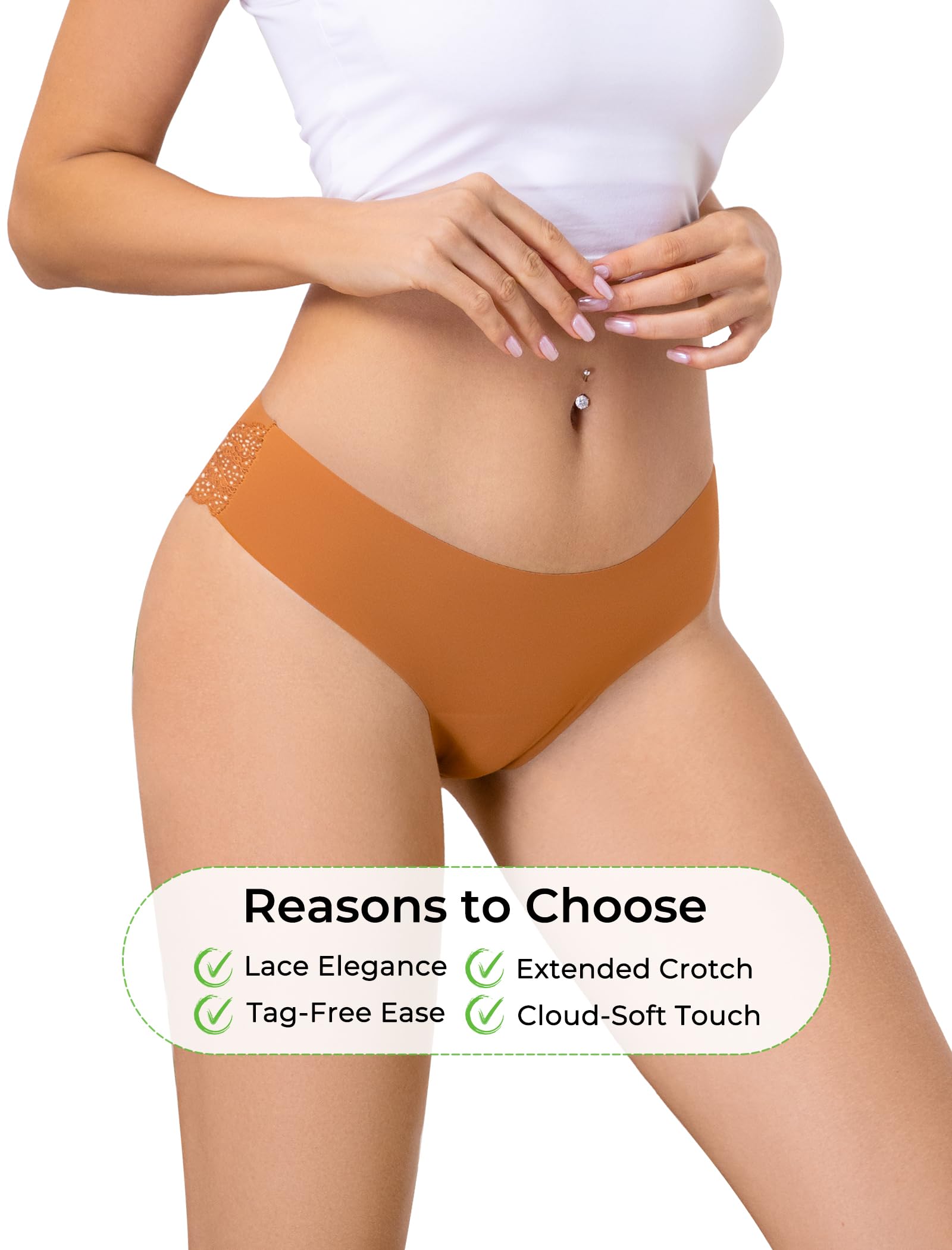Voenxe Majtki Damskie Damska,Bikini Underwear Women Koronkowe Soft,Wielopak | 5 Pack Women Hipster Panties,OddychająCe MięKka,Kobiet RozciąGliwych Wygodne Damskiej