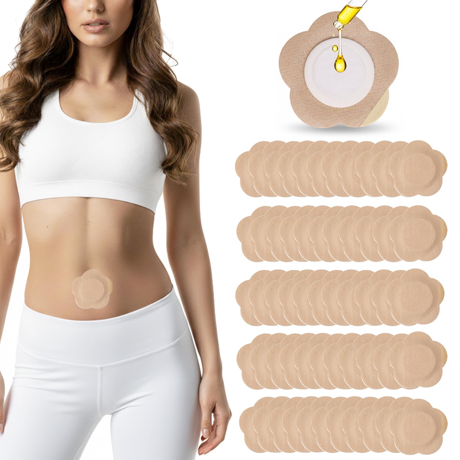 SOFOXYI 55PCS Castor Oil Patches - maternity | Mubboo