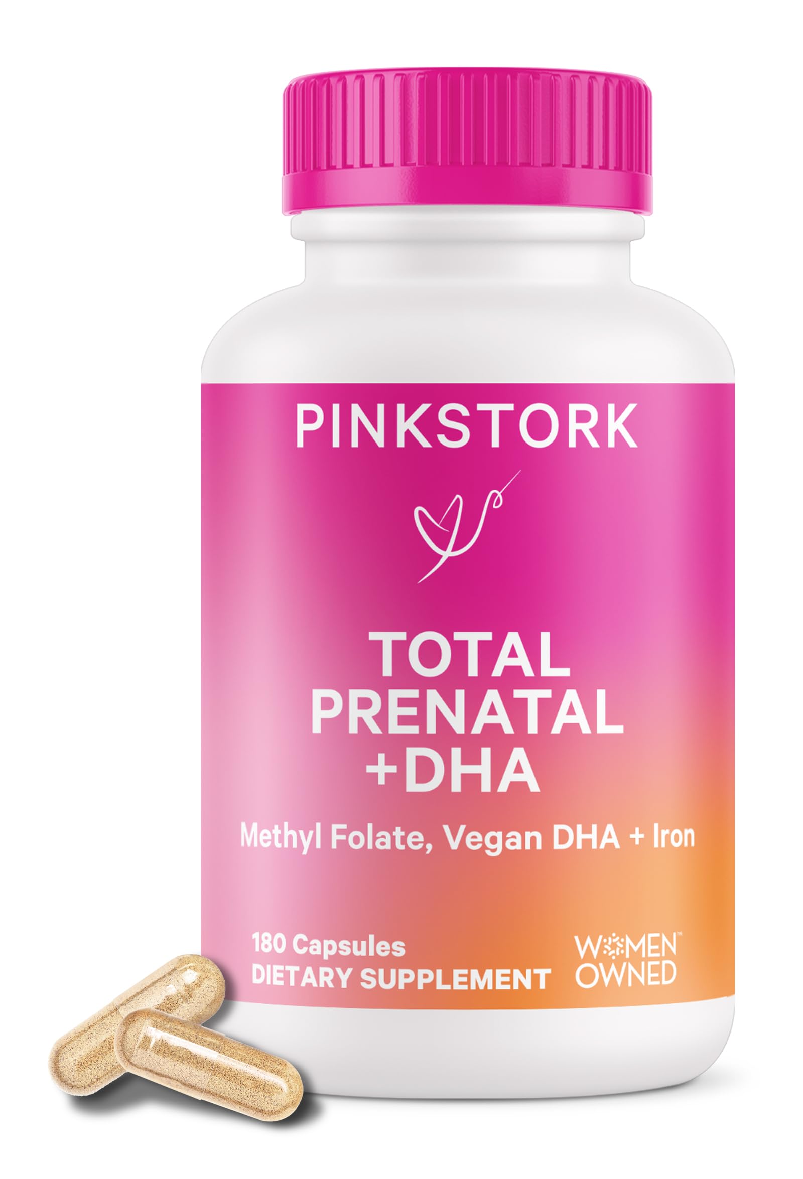 Buy Pink StorkTotal Prenatal s with DHA, Folate, and Iron, 3 Month