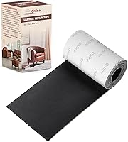 ONine Black Leather Repair Tape Patch 3x60in - Self-Adhesive Kit for Sofas, Furniture, Car Seats, Vinyl Repair
