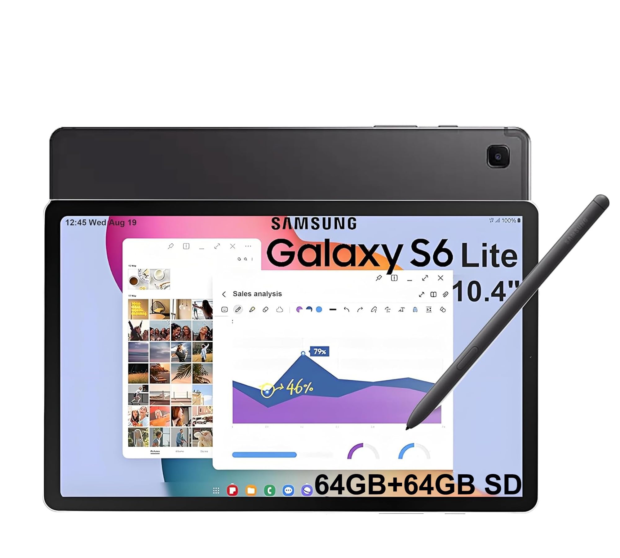 Samsung Galaxy Tab S6 Lite 本体 Amazon.com : Samsung Galaxy Tab S6 Lite Tablet, 10.4