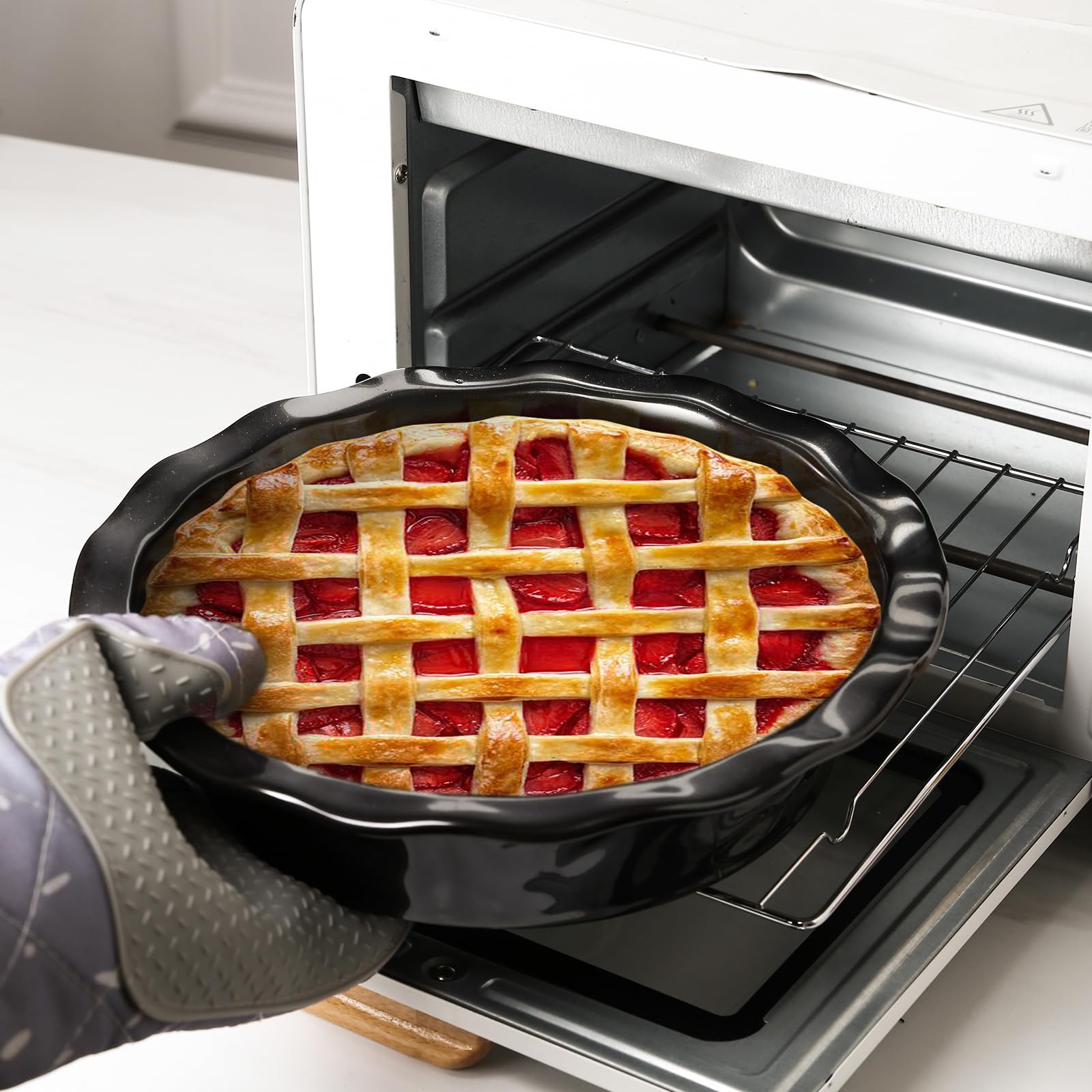 vicrays Lot de 6 moules à tarte en céramique pour la cuisson – Petites assiettes à tarte vicrays Lot de 6 moules à tarte en céramique pour la cuisson – Petites assiettes à tarte
