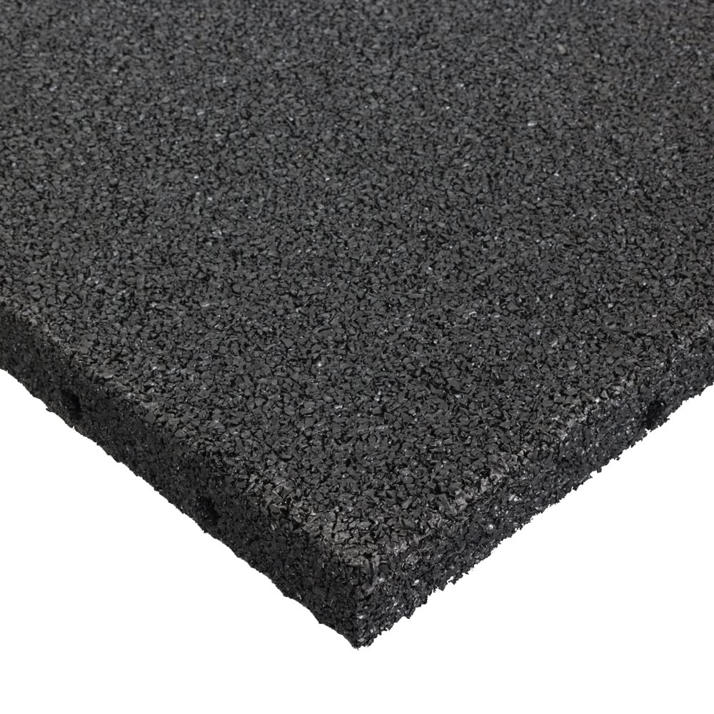 Tapis en caoutchouc 50 x 100 cm - Tapis anti-vibration 30 mm - Plaque en caoutchouc antidérapante et résistante aux intempéries - Pour machine à laver, toit plat, balcon, allée et aire de