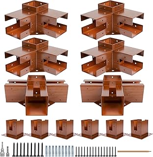 10 Hot Tub Pergola Ideas for Privacy and Weather Protection 74 2025 Upgrade Pergola Kit, Heavy Alloy Steel Wood-Grain Brackets Kit for ...