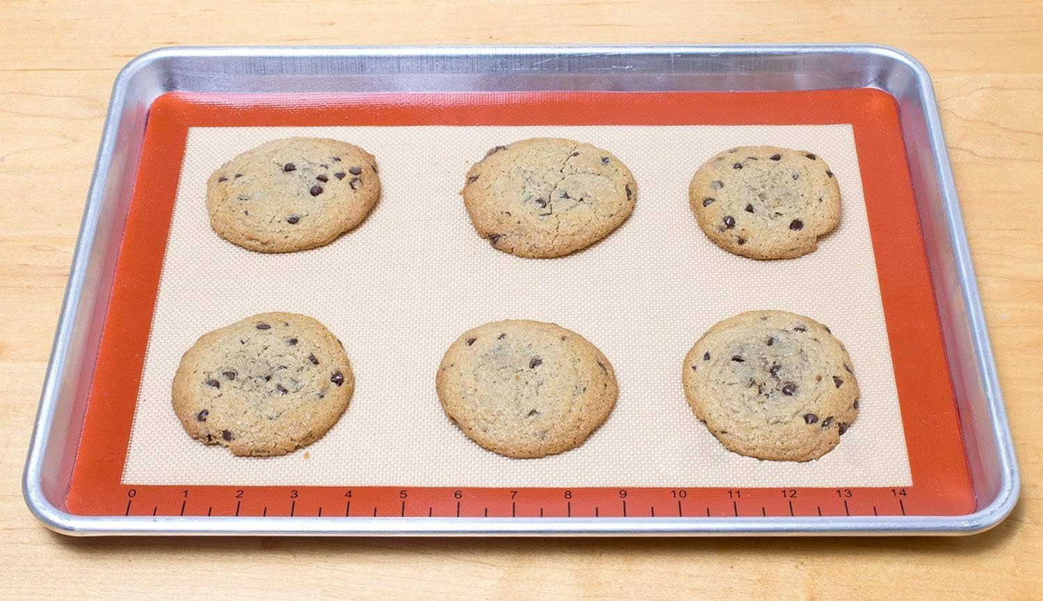 Silicone Baking Mat Non-Stick, Set of 2 Half Sheet Heat Resistant Liner,Cookies, Meats, Vegetables, Pastries,Reusable, Eco-Friendly, Dishwasher Safe