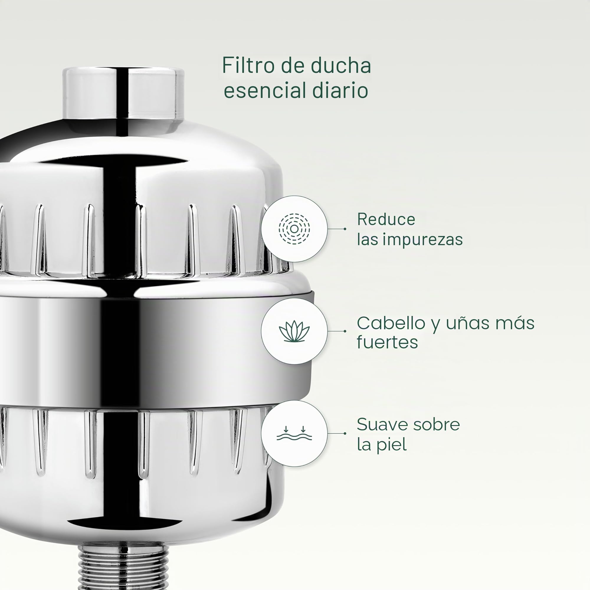 AquaBliss - Filtro de ducha universal de alto rendimiento con cartucho de filtro de repuesto de varias etapas, transforma rápidamente la picazón, el eccema y el acné en cabello, uñas y piel