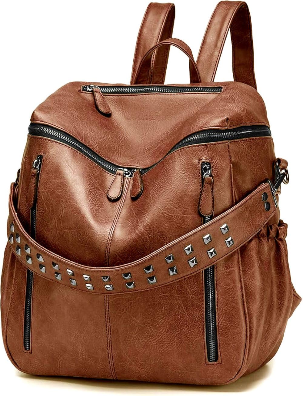Women's Vegan Faux Leather Backpack for Women, Offical Casual Laptop Backpack, Bags for Women & Girls, Travel, College, Daily Use, Rakhi Gifts for Sister, Birthday Gift for Girls-image-20