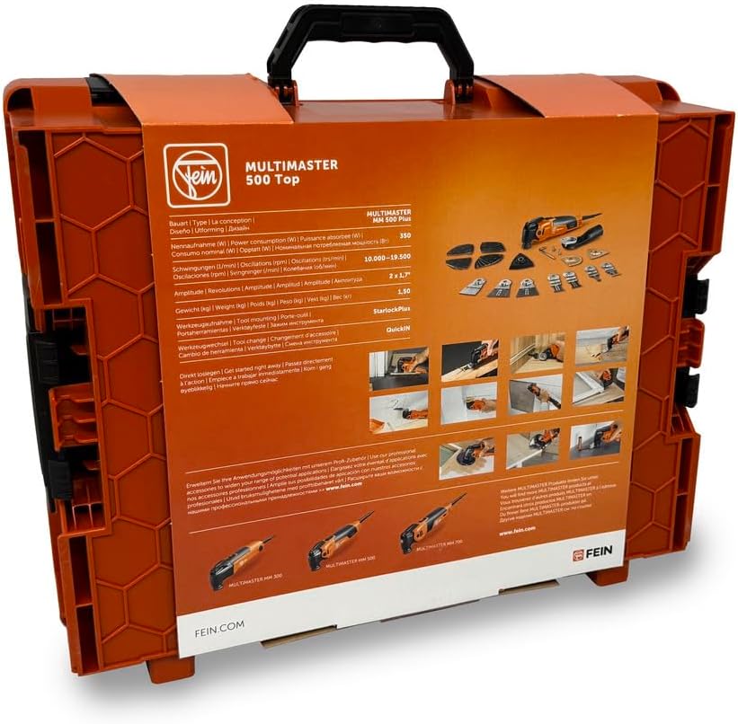 Fein MM 500 PLUS TOP 72296770000 Multi-Tool incl. Bag 32 Pieces 350 W