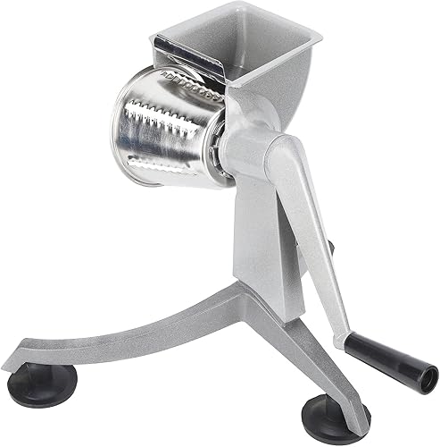 Miniatura 9 de Cortador de verduras, rallador de queso giratorio multifuncional, manivela de mano, picadora de verduras, trituradora manual de verduras con 5