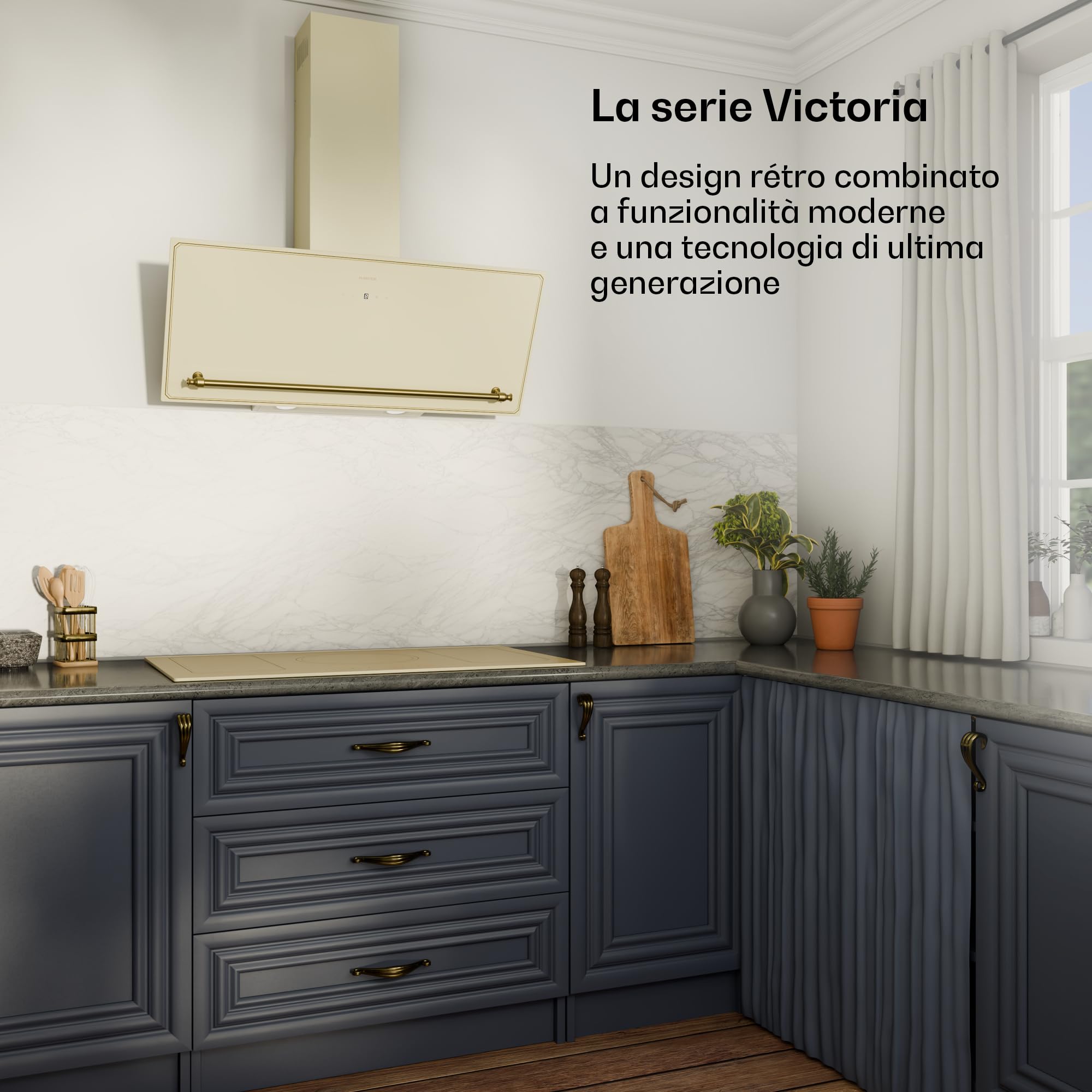 Klarstein Victoria Piastra Induzione 90 cm - Piano Cottura 7200w, 5 Fuochi, Fornello Elettrico con Controllo Smart Touch, Display Digitale e Timer, 240v