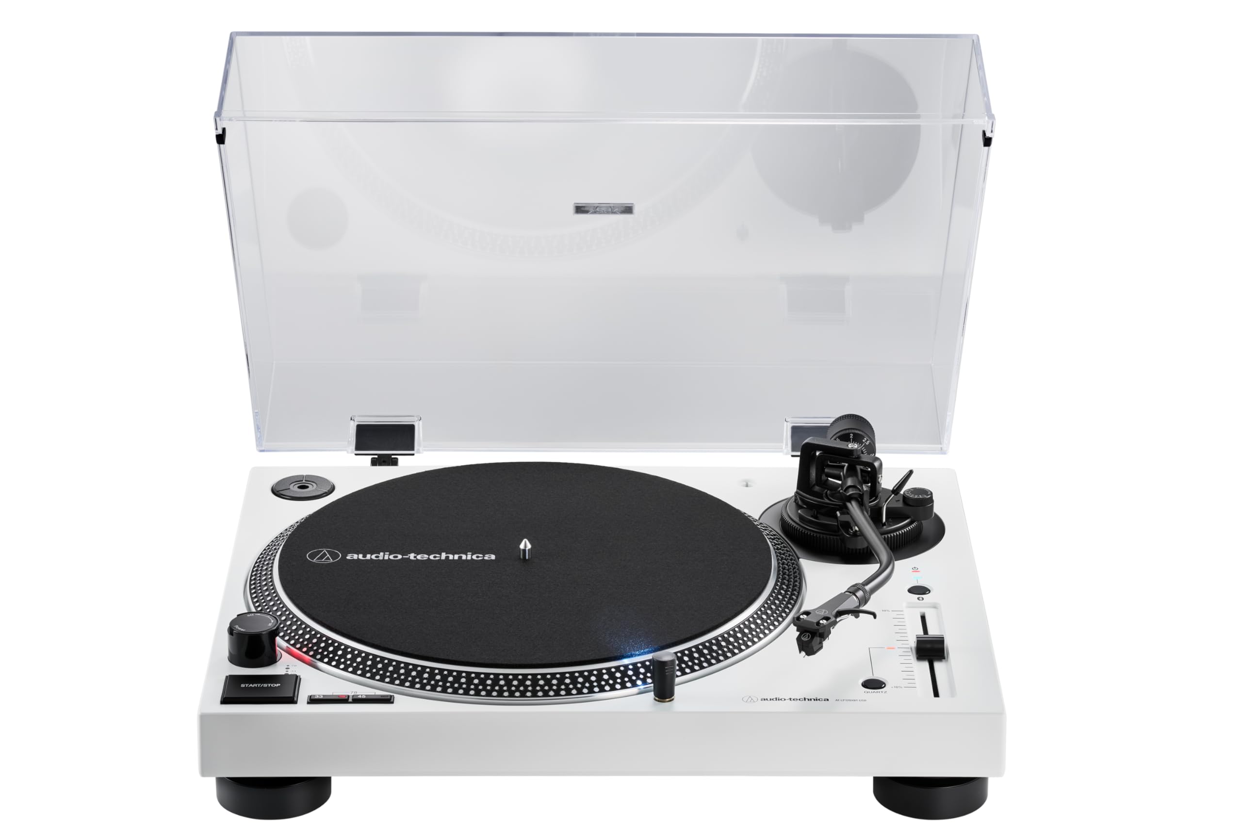Audio-Technica AT-LP120XBTUSBWH Platine de disque à entraînement direct (Bluetooth et USB) Blanc