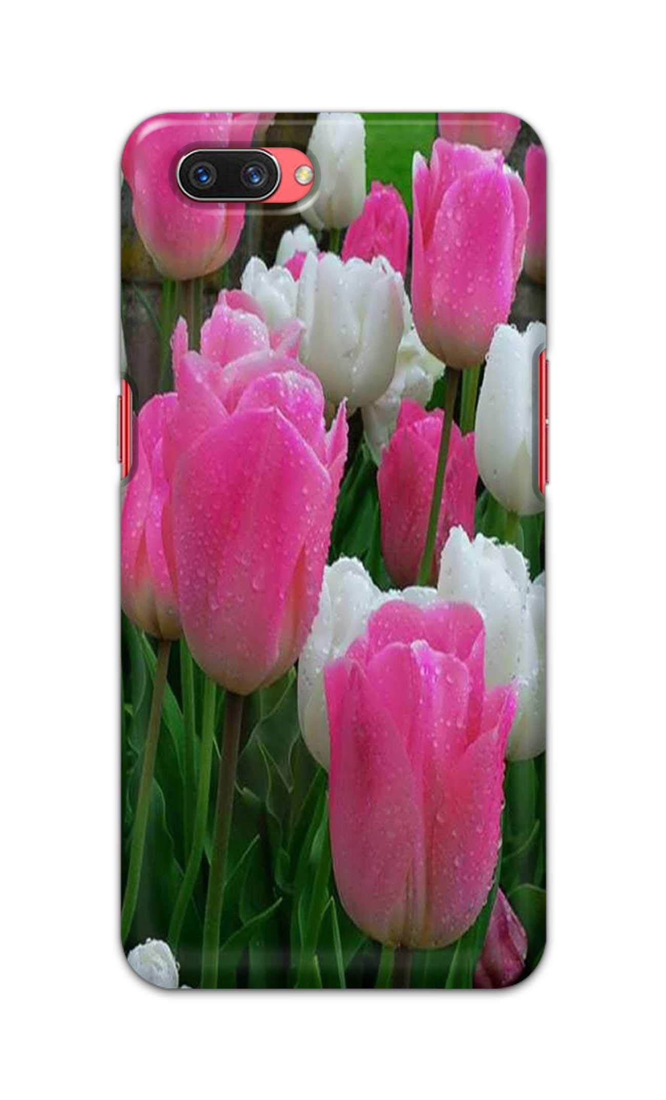 NalamiCases Dew Drops Fog Beautiful Roses and White Love Valentines Day Gifts Hard Printed Designer Case for Oppo A5 Back Cover DNL1382