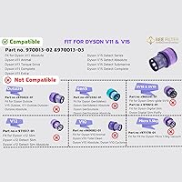 Vista 3 de Dyson V15 Filter, 2-Pack Premium True HEPA Replacement Filters Compatible with Dyson V15 Detect, V15 Detect Absolute, V15 Submarine, V15 Detect