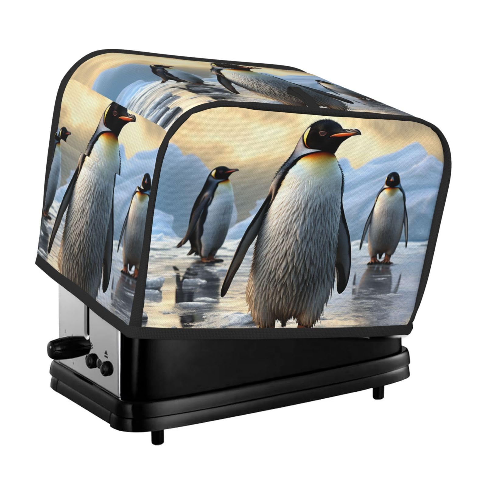 Toaster Covers 2 Slice Penguin Bread Machine Cover Quilted Toaster Dustproof Cover Washable Appliance Cover Bread Maker Protective For Kitchen Small Appliance