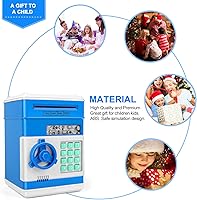 Vista 7 de Alcancía de caricatura Caja de seguridad electrónica con contraseña tipo cajero automático Para monedas, enrolla los billetes de forma automática